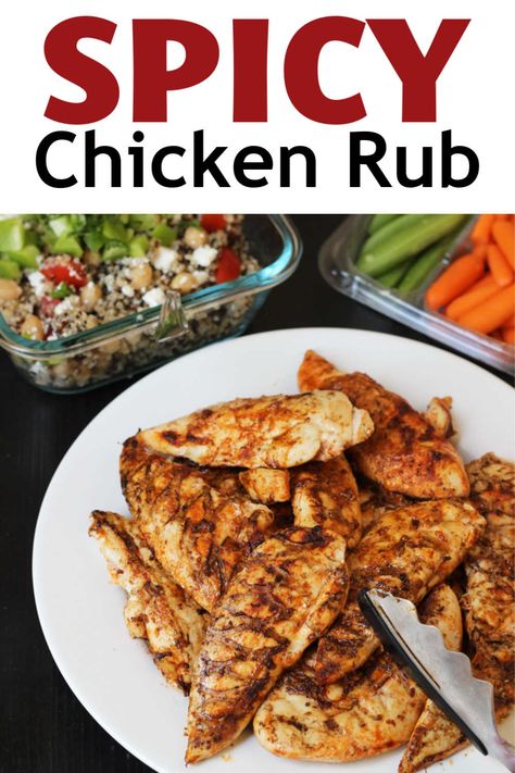 Grilled Chicken Rub, Chicken Seasoning Recipes, Easy Chicken Dinner, Spicy Grilled Chicken, Chicken Rub, Spicy Chicken Recipes, Spicy Seasoning, Healthy Grilling, Homemade Spices