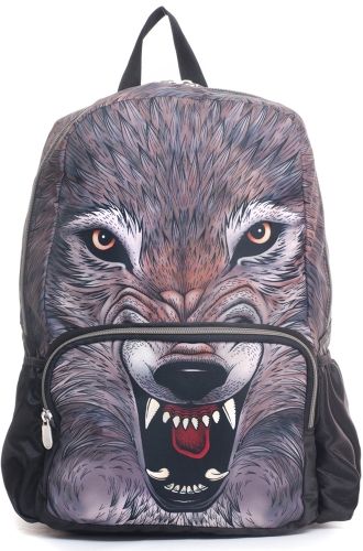 Mojo Wolf Backpack, £27.99    http://www.attitudeclothing.co.uk/product_32908-62-790_Mojo-Wolf-Backpack.htm Cute School Backpack With Animal Design, Back To School Animal Design Backpack, Cheap Student Backpack With Animal Design, Animal Design School Backpack, Wolf Backpack, Wolf Bag, Knapsack Bag, Rucksack Bag, Purple Bag