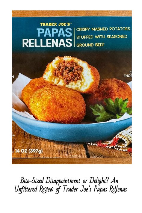 Trader Joe’s Papas Rellenas – the latest attempt to package comfort food for the masses with a side of “just like homemade” nostalgia. These crispy orbs of mashed potatoes stuffed with seasoned ground beef aim Stuffed Mashed Potatoes, Speculoos Cookie Butter, Colorful Carrots, Hearty Snacks, Baked Gnocchi, Frozen Potatoes, Trader Joe's Products, Stuffed Potato Balls, Chicken Fried Rice