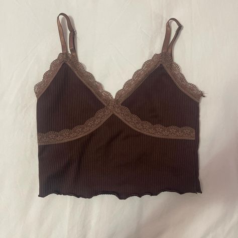 short brown lace cami top 🧸 🤎

fall aesthetic,... - Depop Aesthetic Halloween Costumes, Fall Aesthetic Halloween, Brown Crop Top, Y2k Fairy, Aesthetic Halloween, Lace Cami Top, Fall Aesthetic, Lace Cami, Lace Crop Tops