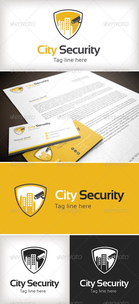 City Security Logo Template by Tasmim City Security Logo is suitable for security application and city surveil companies. It is made by simple shapes Although looks ver