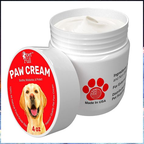 Pet Pull Paw Cream (4 oz) Dog Paw Protector for Heat, Cold & Rough Surfaces - Paw Moisturizer Balm with Natural Waxes & Oils Dog Paw Lotion, Dog Paw Cream, Cat Wounds, Dog Paw Wax, Paw Cream, Mesh Sandals, Dog Paw Balm, Paw Wax, Paw Protector