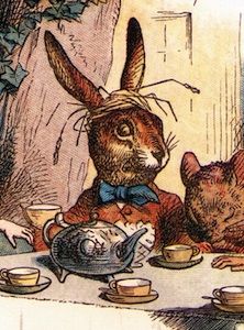 Tenniel's March Hare--very cool exploration of the March Hare character and his depictions by artists March Hare Costume, Hare Drawing, Steampunk Alice In Wonderland, Hare Illustration, Wild Hare, Alice In Wonderland Book, Silly Rabbit, Alice And Wonderland Quotes, Wonderland Quotes