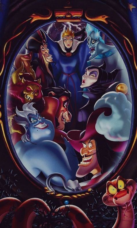 Evil Disney, Animation Disney, Images Disney, Dark Disney, Disney Villains Art, Walt Disney Animation, Disney Favorites, Pinturas Disney, Disney Tattoos