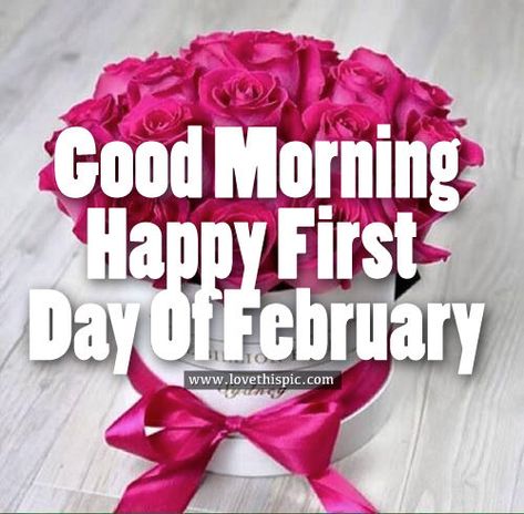 Good Morning, Happy First Day Of February First Day Of February Quotes, Good Morning February, Happy First Day Of February, Monthly Greetings, February Pictures, Nights Quote, First Day Of February, New Month Wishes, Welcome February