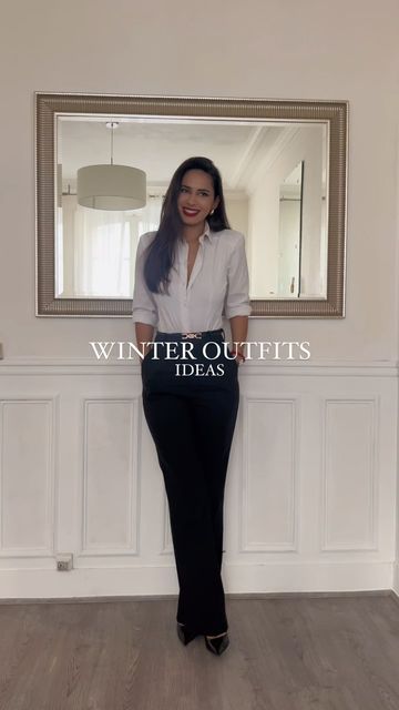 🧿 Chryssa Handis 🧿 on Instagram: "WINTER ELEGANT OUTFITS IDEAS!!❄️🤍 // ahhh I love love LOVE winter fashion so much!! I feel the most elegant in winter 🤍 Which outfit is your fav? You know mine is the one with the red coat😎❤️ *also I live in Paris not in Canada or Antarctica before you say that this is not for winter in your country 😭🫶🏽 REFS BEGINNING LOOK Shirt: 8867/927 @zara (wearing a size S) Pants: 7966/477 @zara (wearing a size M) Belt: @amazon (linked in my LINKS V highlight + LTK) Shoes: 3231/210 @zara RED COAT LOOK Coat: 37059081-PERFUME-LM @mango (wearing a size M) it might be out of stock since I bought it last year so here are similar items: 57057759-CARMIN-LM @mango ; 8354/748 @zara ; 8694/142 @zata Turtleneck: 8851/123 @zara (wearing a size M) Tights: MIC058 @calzedon Zara Winter Outfit, Zara Winter, Live In Paris, Love Winter, I Love Love, Elegant Outfits, Living In Paris, Red Coat, I Am The One