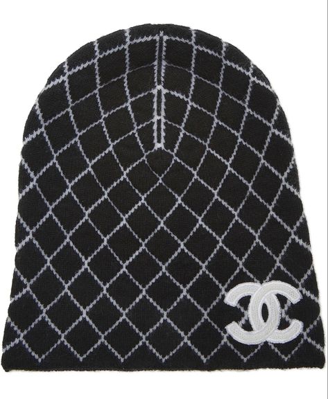 Hat Chanel, Chanel Hat, Intarsia Patterns, Signature Quilts, Beanie Black, Cashmere Beanie, Chanel Purse, Wool Beanie, Bottega Veneta Shoulder Bag