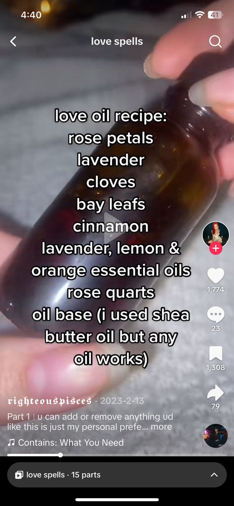 Healing Oil Witchcraft, Siren Oil Recipe, Pentagram Oil Recipe, Witch Oils Recipe, Aphrodite Oil Recipe, Love Oil Recipe Witchcraft, Love Oil Recipe, Oils For Witchcraft, Anointing Oil Witchcraft