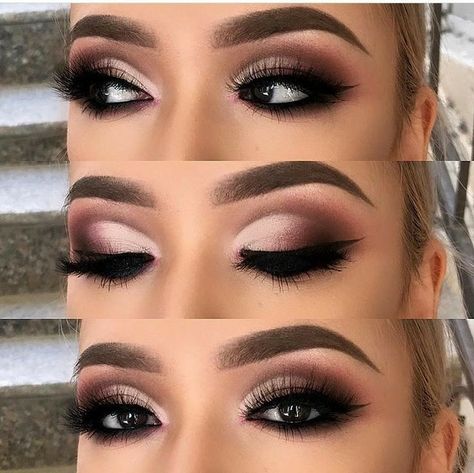 Wedding Makeup Looks Hooded Eyes, Dramatic Makeup For Brown Eyes, Winter Wedding Makeup Hooded Eyes, Fall Wedding Makeup Bridesmaid Smokey Eye, Make Up For Burgundy Dress Bridesmaid, Brown Eye Bride Makeup, Bride Makeup For Hazel Eyes, Dramatic Eye Makeup For Wedding, Bridal Makeup Dramatic Eyes