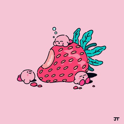 James Turner, Kirby Character, Kirby Art, Images Kawaii, Cute Little Drawings, Kawaii Wallpaper, Kawaii Drawings, Kawaii Art, Cute Doodles