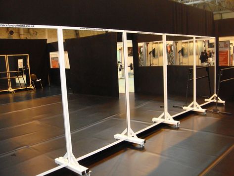 Dance Studio Mirror, Dance Mirror, Studio Mirror, Dance Studio Design, Mirror Maze, Dance Mirrors, Maze Design, Personal Training Studio, Mirror Inspiration