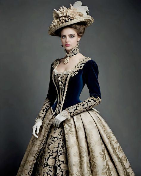 1800s Outfits, Bridgeton Dresses, 1800s Clothing, 18th Century Dresses, Victorian Era Dresses, Rose Costume, Victorian Gown, Period Piece, Voluminous Skirt