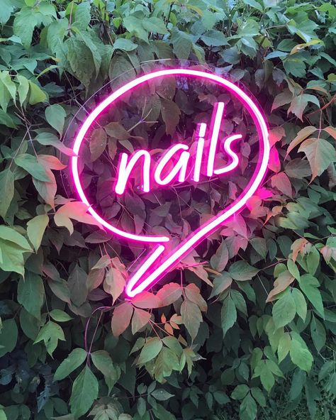 Nail Room Neon Sign, Neon Sign Makeup, Nails Led Sign, Nail Salon Led Sign, Barbie Neon Sign, Nails Wallpaper, Nail Signs, Hand Wallpaper, Nails Logo