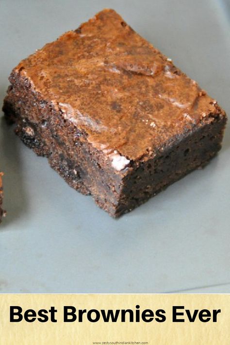 Best Brownies Ever, South Indian Kitchen, Cocoa Powder Brownies, Cocoa Powder Recipes, Cocoa Brownies, Double Chocolate Brownies, Delicious Brownies, Cocoa Chocolate, Chocolate Cookie Recipes