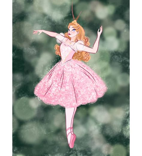 Barbie And The Nutcracker Fanart, Barbie Nutcracker Art, Barbie Nutcracker Fanart, Sugarplum Fairy Aesthetic, Barbie And The Nutcracker, Sugar Plum Princess, Business Drawing, Barbie In The Nutcracker, James And Giant Peach