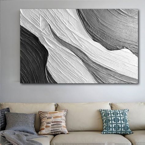 Gray Texture, Painting Black And White, Abstract Painting Techniques, Gray Wall, Plaster Wall Art, Texture Painting On Canvas, Texture Wall, Grey Painting, Grey Wall Art