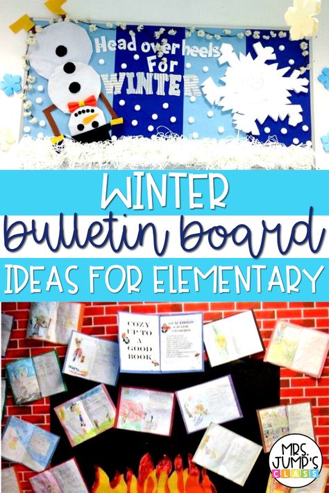 Need some winter bulletin board ideas for your elementary classroom? In this post, I have shared 10 different adorable and fun winter bulletin boards that you can easily recreate for your own classroom. Winter Fireplace Bulletin Board Ideas, Winter Snow Globe Bulletin Boards, Winter Bulletin Board Ideas For Elementary School, Snow Bulletin Board Ideas For School, School Age Bulletin Boards Ideas, Winter Kindergarten Bulletin Board Ideas, Winter Writing Bulletin Boards, Winter Elementary Bulletin Boards, Bulletin Boards For Winter