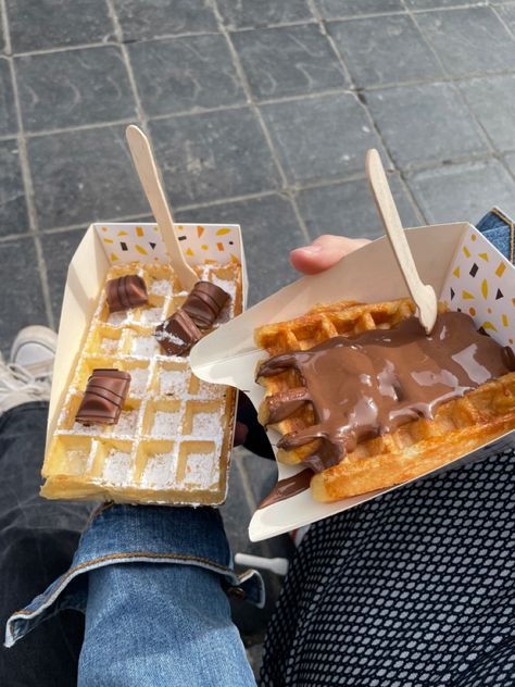 Food Pin, Brussels, Waffles, Yummy Food