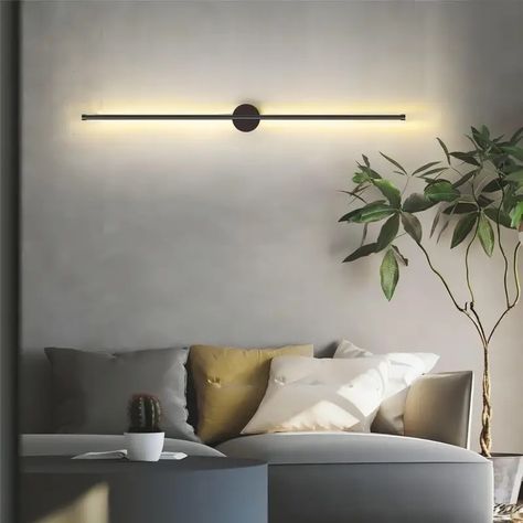 Sleek Rotatable Bedrooms - Temu Australia Wall Sconces Living Room, Sconces Living Room, Wall Lamps Living Room, Led Wand, Bedroom Bedside Lamp, Modern Interior Decor, Long Walls, Wall Sconces Bedroom, Lampe Decoration