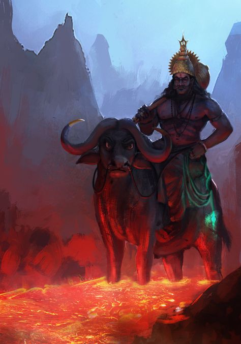 Lord of Yama, suresh pydikondala on ArtStation at https://www.artstation.com/artwork/xzYxr Lord Shani, Divine Justice, Shani Dev, Divine Protection, Wallpapers Pictures, Dev Ji, Lord Ganesha Paintings, Lord Vishnu Wallpapers, Hindu Mythology