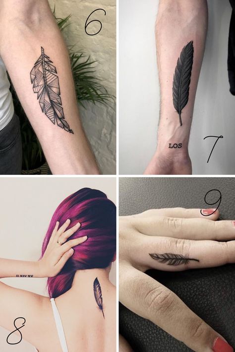 Favorite 39 Feather Tattoo Ideas - TattooGlee Single Needle Feather Tattoo, Black Feather Tattoo, Feather Tattoos For Women, Tattoo Feathers, Feather Tattoo Ideas, Hairstylist Tattoos, Feather Tattoo Colour, Peacock Feather Tattoo, Birthday Tattoo