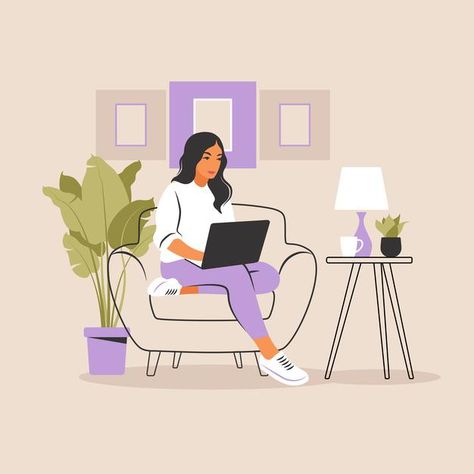 Relaxing Reading, Illustration Story, Medium App, Happy Cartoon, Woman Sitting, Illustration Art Girl, Pinturas Disney, Happy Mom, Animation Design