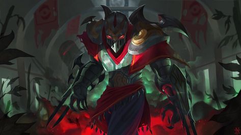 Zed Wallpaper Hd, Zed Lol, League Of Legends Live, Lol Wallpapers, Yasuo League, League Of Legends Video, Zed League Of Legends, Lol Champions, League Of Legends Game