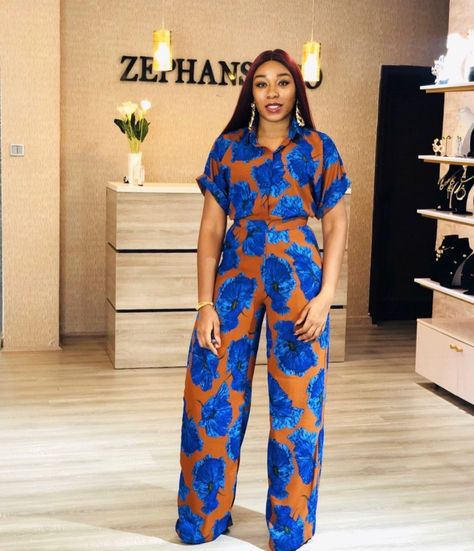 Smart And Sassy, Jumpsuit Styles, African Print Jumpsuit, Ankara Dress Designs, Ankara Dress Styles, 2piece Outfits, African Wear Dresses, African Inspired Clothing, African Print Dress Designs