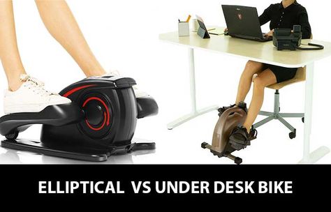 Under Desk Bike vs Elliptical-Which is Better Elliptical Benefits, Under Desk Bike, Desk Bike, Best Home Workout Equipment, Desk Workout, Pedal Straps, Burning Calories, Therapy Equipment, Elliptical Machine