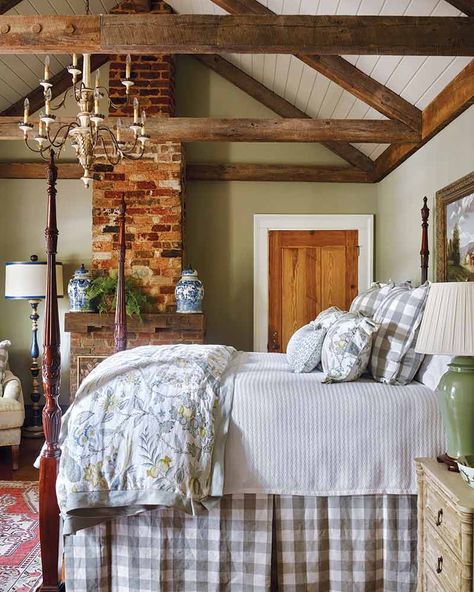 Rustic Room, Cottage Bedroom, Modern Cabin, Southern Home, Phase 2, Rustic Bedroom, House And Home Magazine, Beautiful Bedrooms, Decoration Design