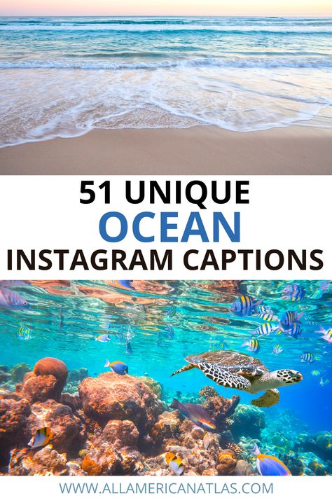 These ocean Instagram captions and quotes will seriously blow your follower's minds, as you share the emotional ocean quotes and funny ocean quotes. Instagram isn't just for photos - it's for what we say about those photos, so use these Instagram captions about the ocean for major bonus points!