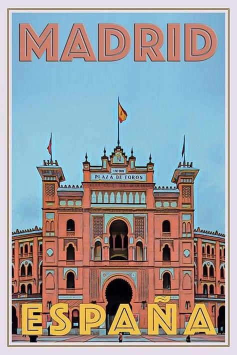 ~ Alecse Spanish Posters Aesthetic, Countries Wallpaper, Travel Canvas, New York Poster, Vintage Poster Design, Retro Travel Poster, Online Posters, Travel Wall Art, Vintage Poster Art