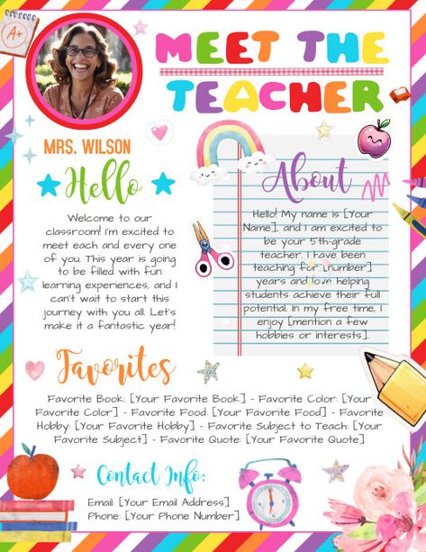 Pre K Newsletter Template Free, Teacher Newsletter Template Free, Teacher Newsletter Template, Preschool Newsletter Templates, Newsletter Template Free, Editable Newsletter Templates, Meet The Teacher Template, School Newsletter, Kindle Book Cover