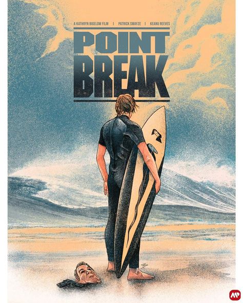 Point Break Poster, Point Break Movie, Movie Synopsis, Illustration Pencil, Film Posters Art, Noir Movie, Point Break, 90s Movies, Movie Posters Design