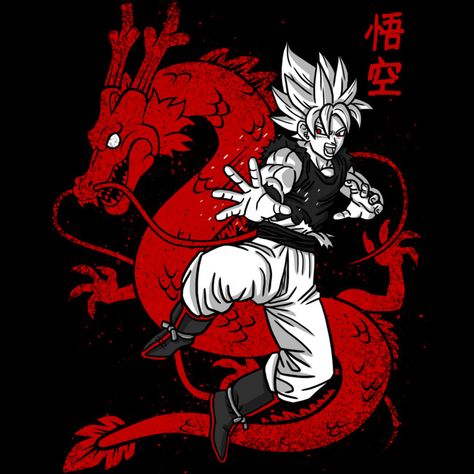 Japan Dragon T Shirt By Albertocubatas Design By Humans Dragon Ball Z Wallpapers, Dragon Ball Z Wallpaper, Japan Dragon, Goku 2, Dragon Anime, Anime Logo, Chibi Marvel, Dragon Comic, Godzilla Wallpaper