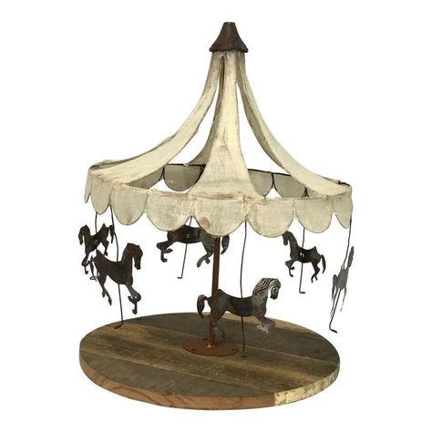 Miniature Carousel, Mini Carousel, French Nursery, Carnival Circus, Modern Dollhouse, Carousel Horses, Vintage Circus, Diy Crafts To Do, Merry Go Round