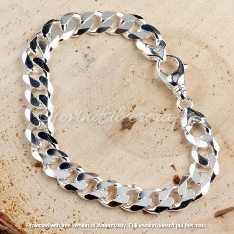 925 Sterling Silver Bracelet-men's Wriest Bracelet-5mm | Etsy Bosnia and Herzegovina Silver Bracelet For Men Design, Mens Silver Bracelets, Silver Bracelet For Men, Kenya Moore, Mens Chain Bracelet, Rabindranath Tagore, Gold Chain Design, Denim Outfits, Mens Bracelet Silver