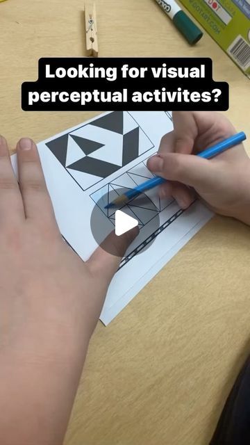 𝚃𝚑𝚎 𝙼𝚊𝚐𝚒𝚌 🐞𝚃 𝙱𝚞𝚐 on Instagram: "👀Visual perceptual skills are extremely important! They help with reading and handwriting, as well as functional tasks. Many kids have deficits in this area and it impacts their performance at school and at home. 

👀Activities like this are perfect to work on visual perception. Pattern design addresses visual spatial skills. Kids have to figure out where to color the triangle black in relation to the white triangle. 

👀Pattern Squares packet has 27 puzzle activities that are all different levels. These activities also address problem solving, scissor skills and organizational skills. 

👀Head to TPT to see the preview for this fun and engaging packet! 🔗to our store is in our bio⬆️
•
•
#visualperception #visualperceptualskills 
#schoolbasedoc Puzzle Activities, Visual Perceptual Activities, Visual Spatial, Visual Perception Activities, Organizational Skills, Instagram Visual, Scissor Skills, Visual Perception, The Triangle