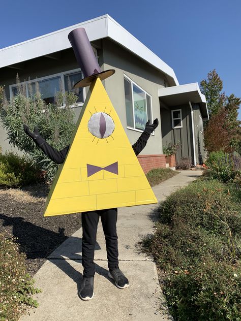 Bill Cypher Costume Diy, Bill Cipher Costume Diy, Bill Cipher Halloween Costume, Bill Cipher Costume, Gravity Falls Costumes, Ideas Disfraz, Gravity Falls Cosplay, Hunter Costume, Fall Memes