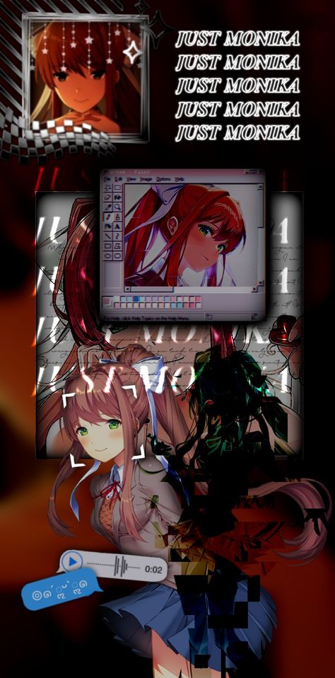 Just Monika, Dream Painting, Doki Doki, Literature Club, Anime Wallpapers, View Image, Literature, Wallpapers, Anime