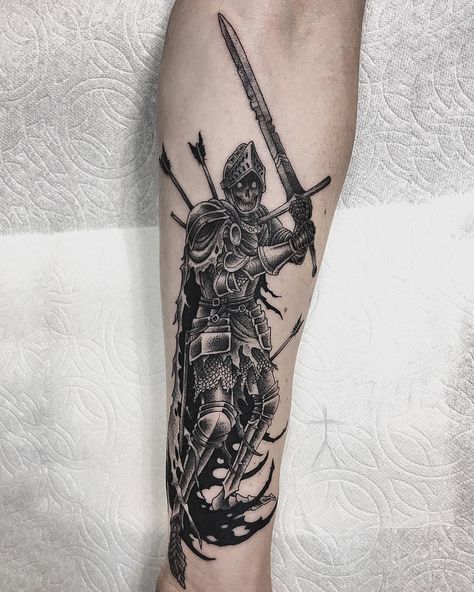 CHRISTOPHER JADE Dark Knight Tattoo, Knight Tattoo, Gothic Tattoo, Dark Art Tattoo, Tattoo Style Drawings, Sleeves Ideas, Black Ink Tattoos, Arm Sleeve, Pretty Tattoos