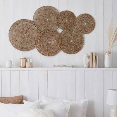 Sea Grass Wall Decor, Circle Wall Art, Wood Circles, Steel Art, Dream Spaces, Home Decor Store, Boho Wall Art, Stylish Furniture, Decorative Wall