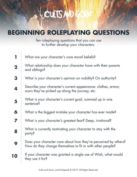 Dnd Character Creation Questions, Dungeons And Dragons Beginner Tips, Dungeons And Dragons Beginner, Dnd Questions, Beginner Dungeon Master Tips, Beginner Dm Tips, Dnd Character Questions, Dnd Beginner Guide, D D Campaign Ideas