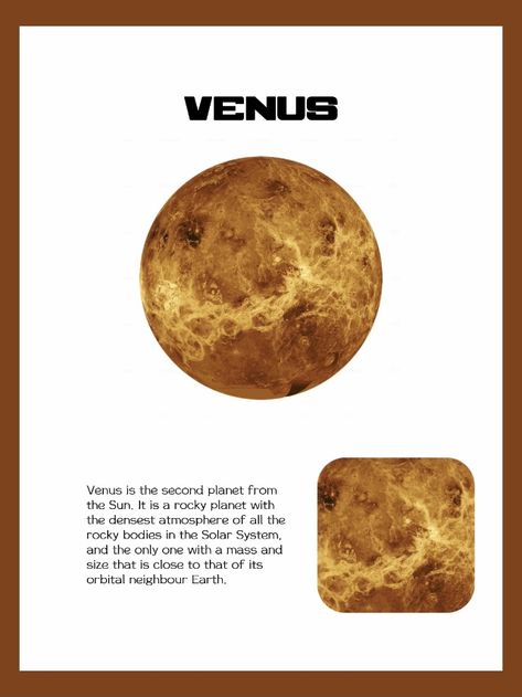 Venus Poster, Planet Poster, Aesthetic Stuff, Solar System, Made By Me, Astronomy, Planets, Universe, Quick Saves