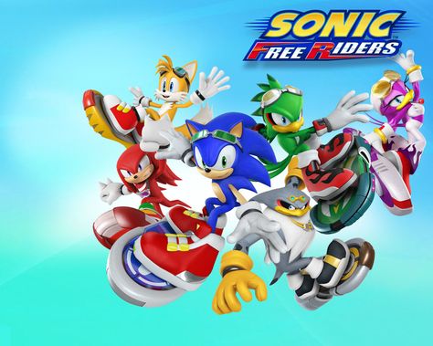 Sonic Free Riders Wallpaper by CrematorWii Sonic Free Riders, Sonic Riders, Chill Art, Sonic 2, Sonic Franchise, Sonic Adventure, Classic Video Games, Games Art, Game Characters