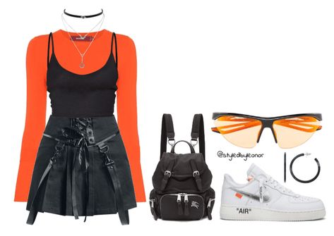 Eboy Outfits, Egirl Aesthetic Outfits, Orange Aesthetic Wallpaper, Neon Grunge, Daily Fashion Outfits, Egirl Aesthetic, Aesthetic Orange, E Girl Outfits, Wallpaper Soft