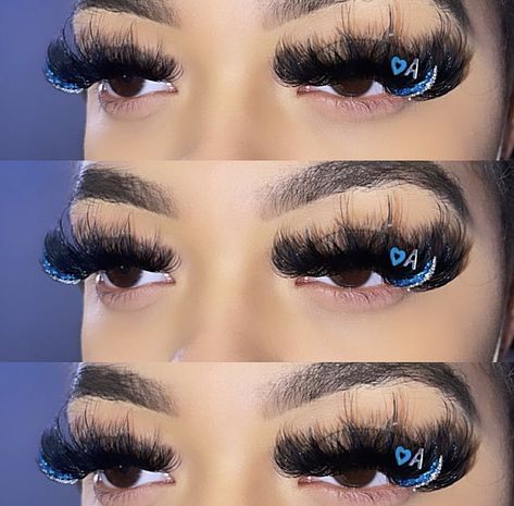 Lashes With Glitter, Lash Patterns, Lash Branding, Lash Maps, Glam Lashes, Colored Lashes, Eyelash Salon, Glitter Makeup Looks, Eyelash Extensions Styles