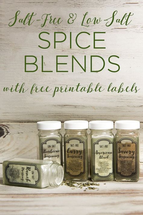 Salt-Free Seasoning Blends - More Than Thursdays No Salt Seasoning Recipes Spice Mixes, Salt Free Seasoning Recipes, Low Sodium Seasoning Blends, No Salt Recipes Meals Easy, Salt Free Recipes, Heart Healthy Recipes Low Sodium, Salt Substitute, Low Salt Recipes, Salt Seasoning