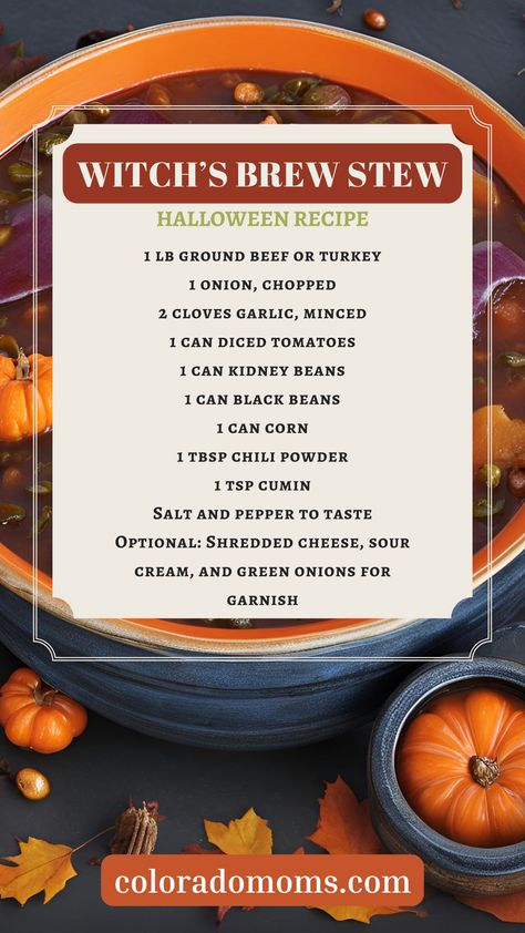 Witchy Dinner Recipes, Spooky Meals, Recipes With 1lb Ground Beef, Halloween Food Dinner, Good Recipes, Appetizer Ideas, Witch's Brew, Spooktacular Halloween, Halloween Dinner