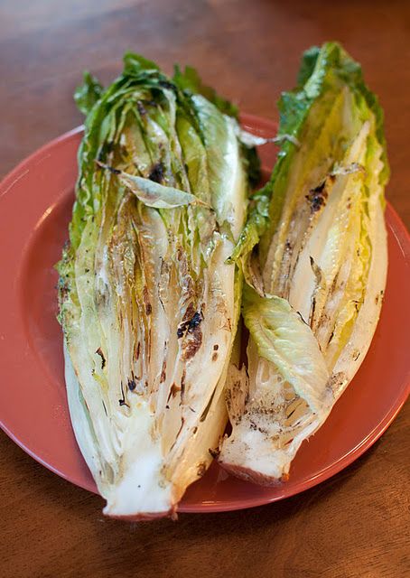 Grilled Salad Roasted Romaine Lettuce, Roasted Romaine, Grilled Lettuce, Grilled Romaine Salad, Grilled Salad, Grilled Romaine, Romaine Salad, Bread Sticks, Big Moon